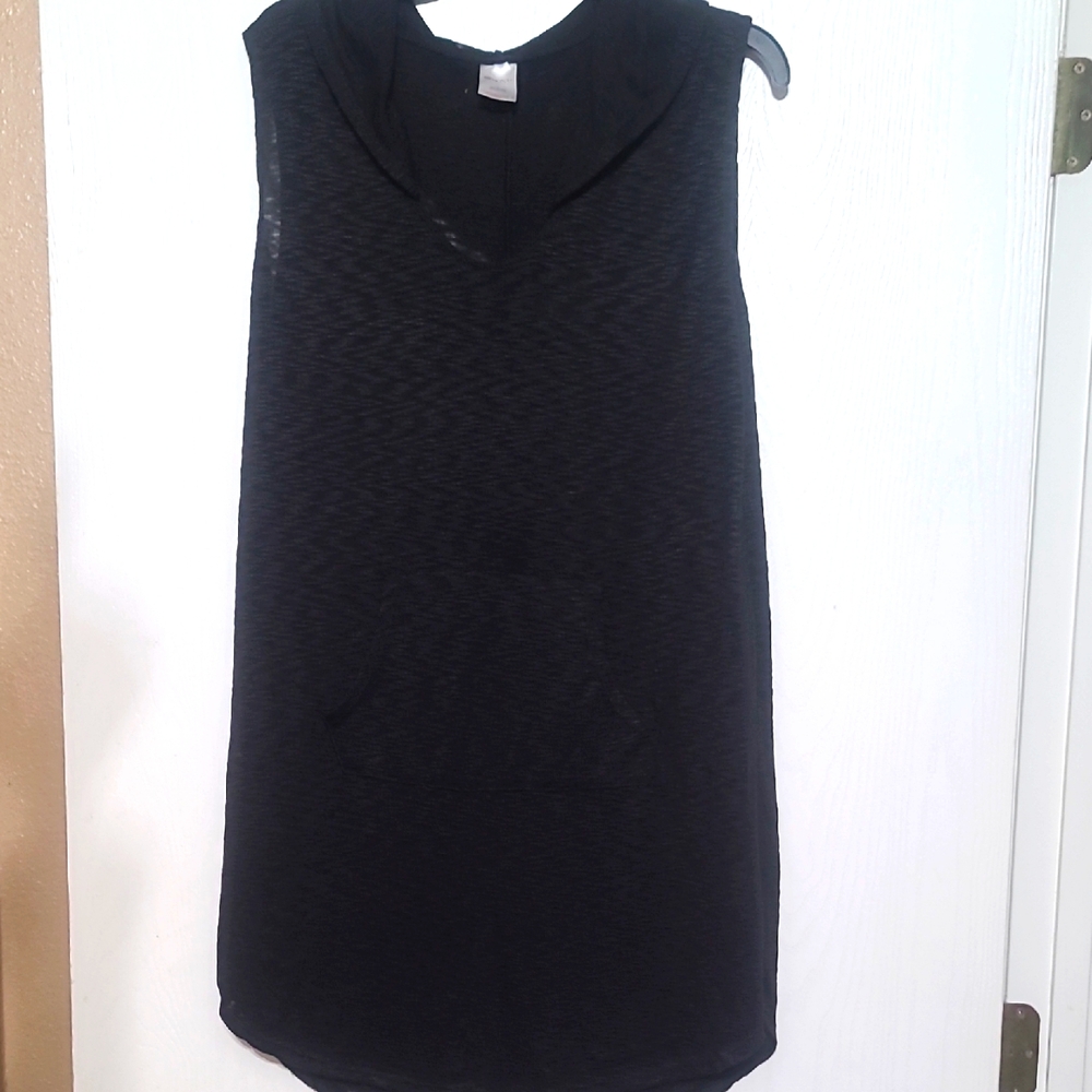 Sleeveless Black Coverup